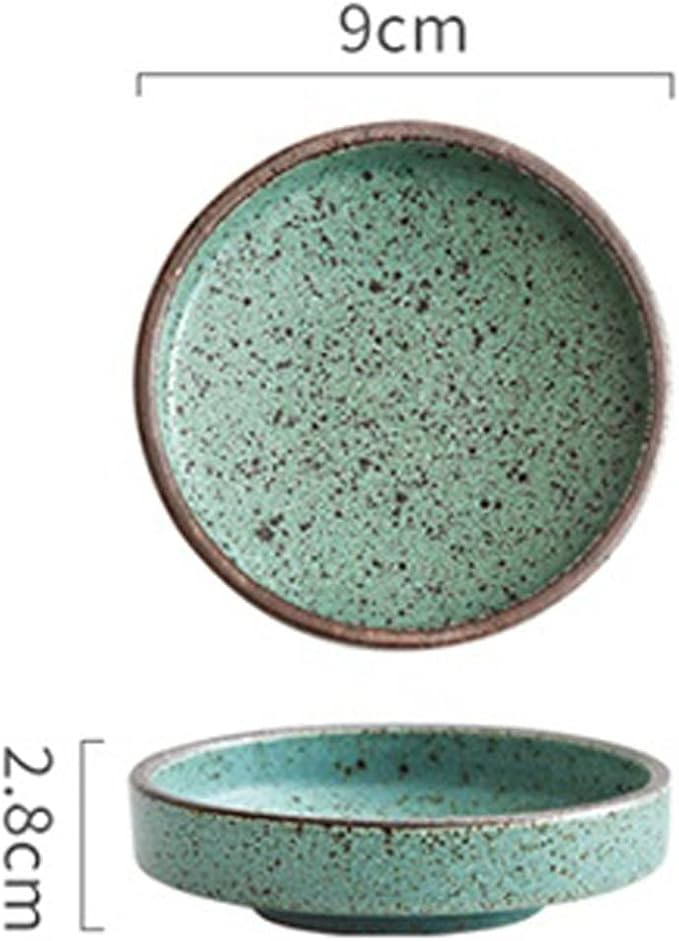 Appetizer Plate 1pcs Dipping Bowl Pottery Round Sauce Dish Ceramic Small Seasoning Dish Wholesale Bowl Clay Wasabi Soy Sauce Dish Snack Plate Sauce Dipping，B
