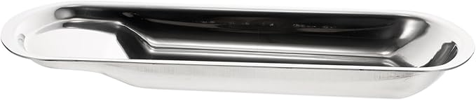 Unomor Spoon Rest Ladle Plate Silverware Countertop Kitchen Tool Stainless Steel Serving Tray Buffet Plate