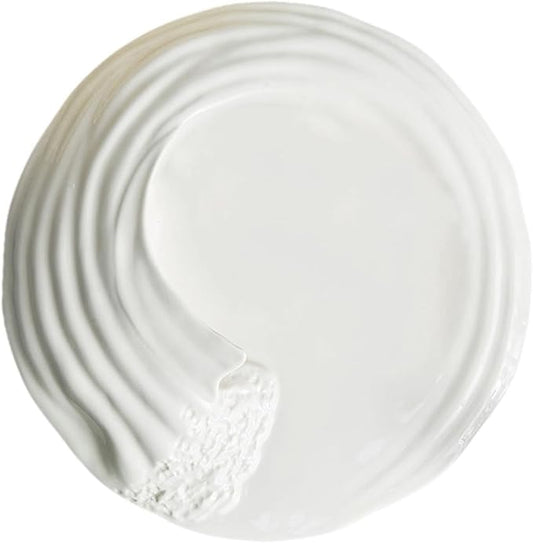 Mobestech Unique Wave Shape Serving Plate Ceramic Porcelain Platter for Snacks Appetizers Cheese Fruits and More for Parties