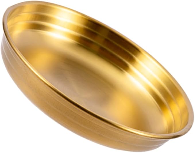 Korean Style Ribbed Sauce Dish Food Sauce Plate for Mustard and Dipping Appetizer Plate for Home Kitchen Restaurants and Catering Use
