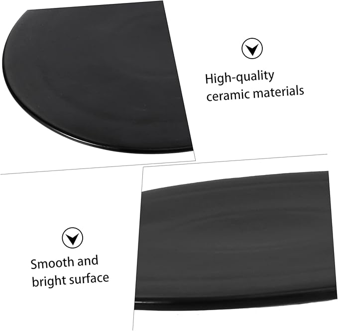 1pc Ceramic Snack Plate Elegant Food Serving Tray for Sushi Desserts Appetizers for Home Parties Gatherings Easy to Clean Safe Material