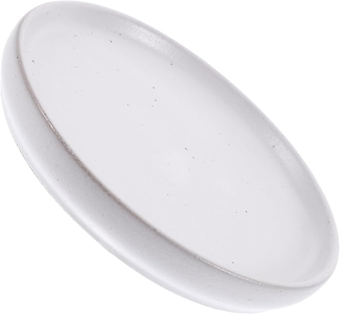 Luxshiny Ceramic Appetizer Dish Retro Food Plate for Snacks Elegant Serving Tray for Parties and Daily Use Smooth Bottom Dinnerware for Fruits and Appetizers Classic Design
