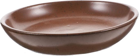 Ceramic Snack Plates Set of 4 Shallow Dipping Bowls for Soy Sauce Vinegar and Sauces Rustic Earthenware Appetizer Trays for Hotels and Restaurants