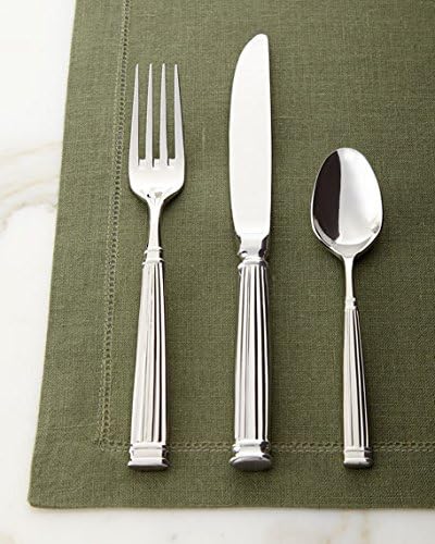 FORTESSA Doria 18/10 Stainless Steel Flatware, 20 Piece Place Setting With Table Knives, Forks and Spoons (Service For 4), Dishwasher Safe, Polished