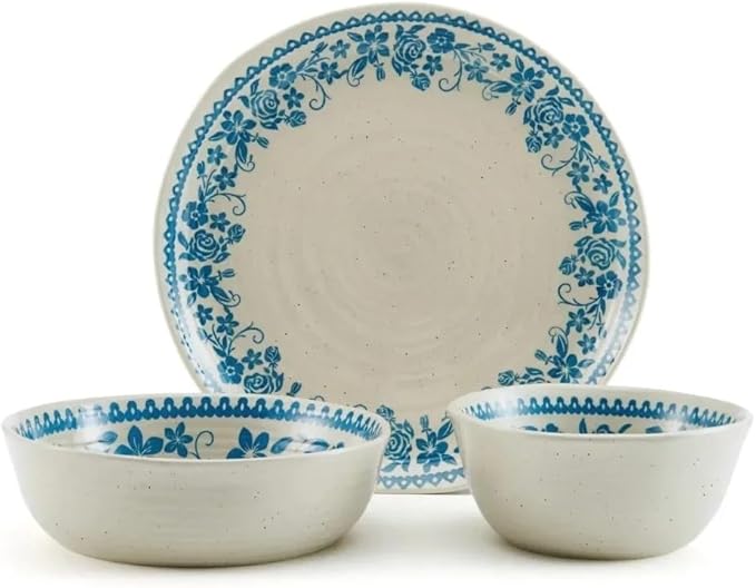 12-Piece Dinnerware Set Serving Ware Kitchen Dish Dinner Plates Ceramic Tableware Set