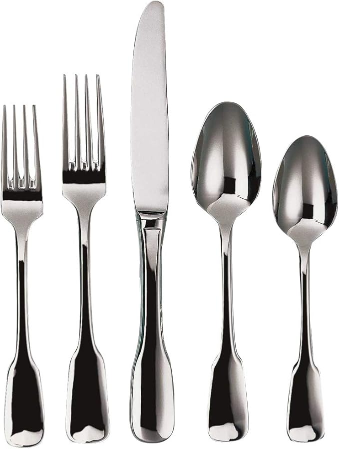 Ginkgo International Alsace 20-Piece Stainless Steel Flatware Place Setting, Service for 4