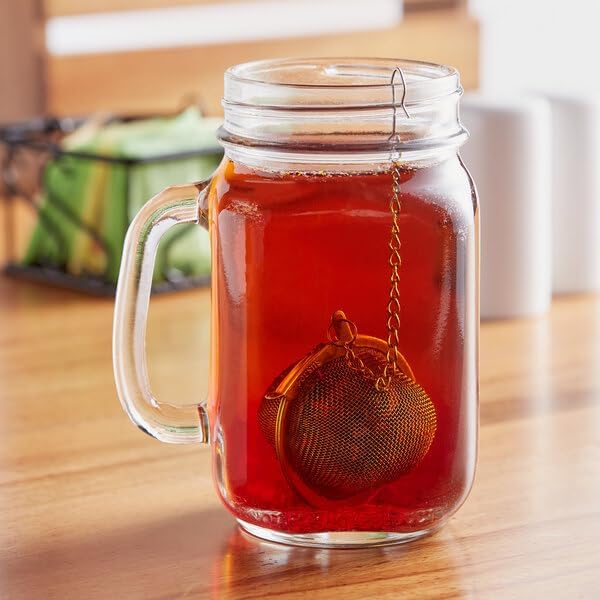 2-Inch Round Stainless Steel Tea Ball Infuser, Silver, 12-Pack