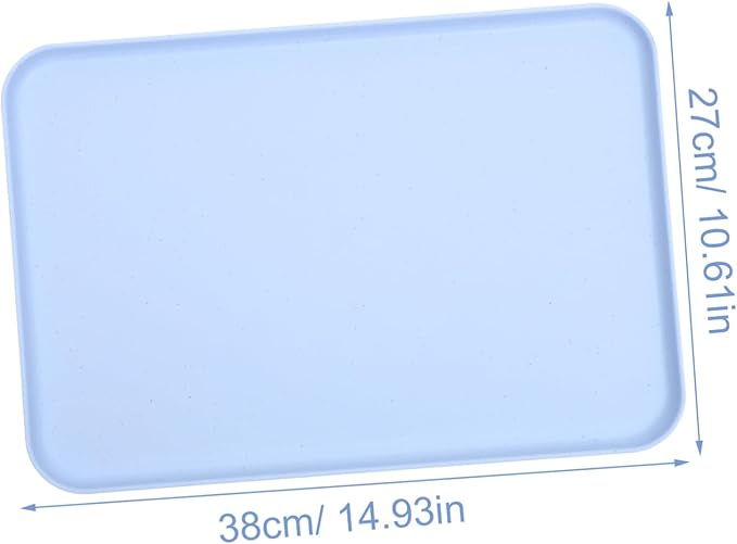 Cabilock 3pcs Rectangular Wheat Straw Serving Tray Food Serving Plate for Home Use for Fruits Bread and Snacks Stylish and Functional Design Material for Dining Room and Kitchen