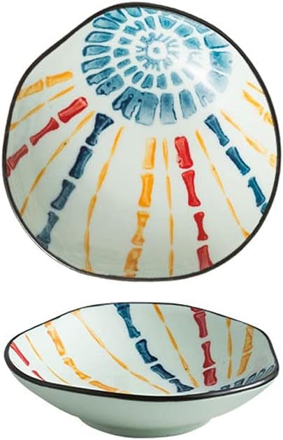 Appetizer Bowls Japanese Style Pure Hand-painted Sauce Dish 3 Oz Ceramic Soy Sauce Dessert Plates Snack Sushi Dishes Appetizer Side Dishes Serving Seasoning Dish Salad Bowls (Color : A)