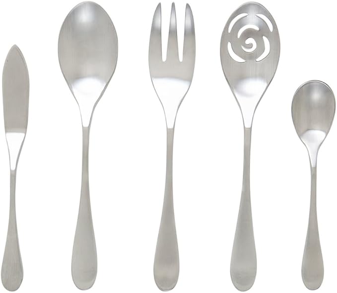 Knork Original 18/0 Matte 5-Piece Serving Set