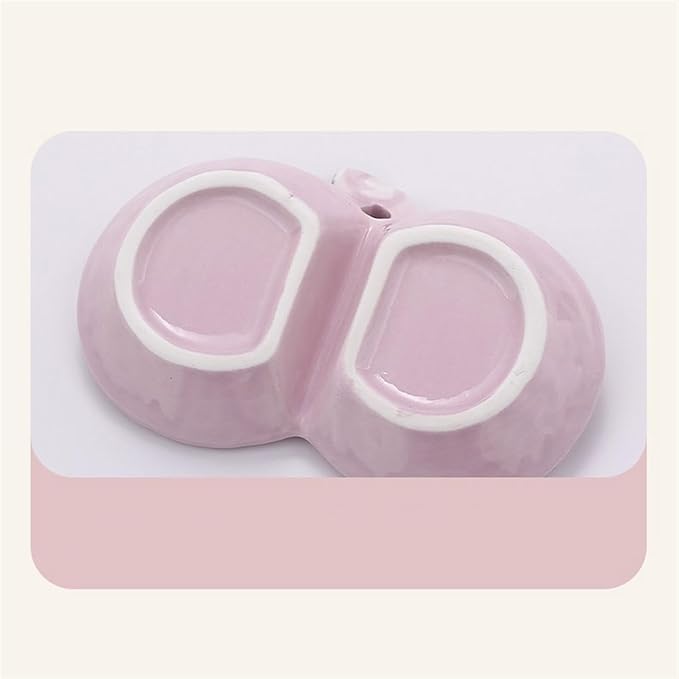 Sauce Dish Creative Shape Ceramic Plate Snack Plate Exquisite Compartment Snack Plate Household Appetizer Plate Snack Plate(Purple), 2-piece, ZCL2024