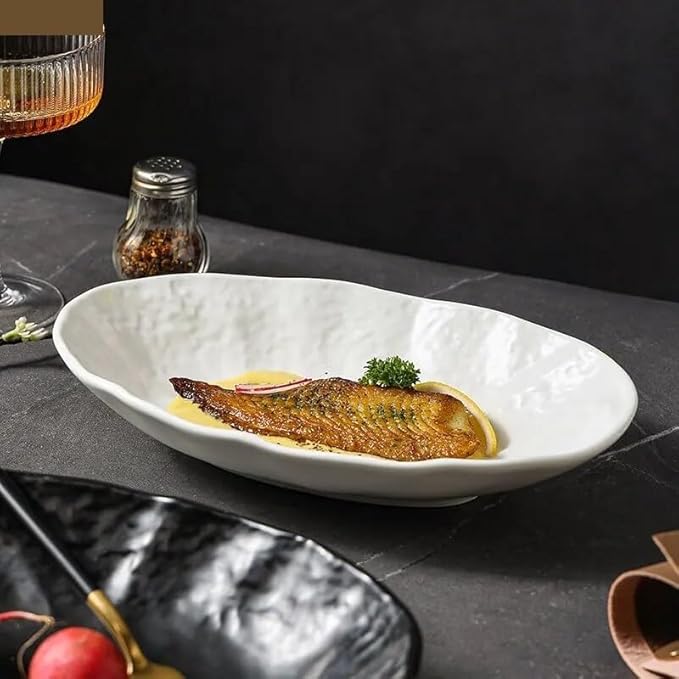 SONGCHAO Party Supplies Dinner Plate Dinner Plates Ceramic Cooking Dishes Restaurant Simple Solid Color Tableware Snack Dessert Pan Pasta Steak Plate Party Plates (Color : A 9.8 inch)