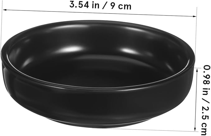 Garneck 6pcs Japanese Ceramic Dipping Dishes for Sauces Sushi and Snacks Versatile Appetizer Plates Dishwasher to Clean