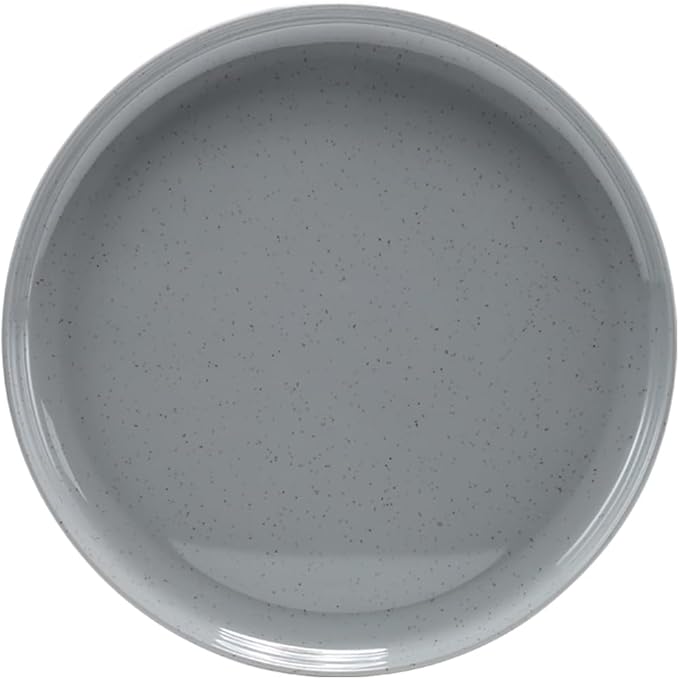 Melamine Dinnerware Sets for 4, 12Pcs Kitchen Plates and Bowls Set, Unbreakable Dishes Set, Dishwasher Safe, Easy Clean, Lightweight for Outdoor Use, Best for RV, Camping (Grey)…