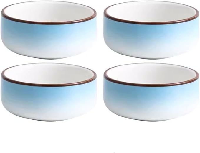 Appetizer Plates Dessert Snack Bowl Ceramic Commercial Hotel Platter Seasoning Sauce Bowl Exquisite Snack Plate for Condiment(Blue)