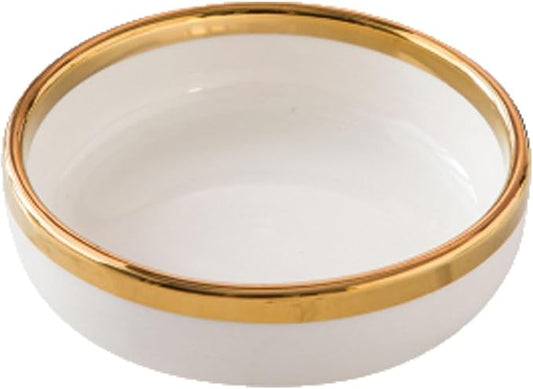 FAREWELL Dipping Bowls Dipping Bowl Set 5pcs Round Seasoning Plate Ceramic Small Bowl Dipping Sauce Dried Fruit Nut Candy Plate Appetizer Bowls (Color : A)