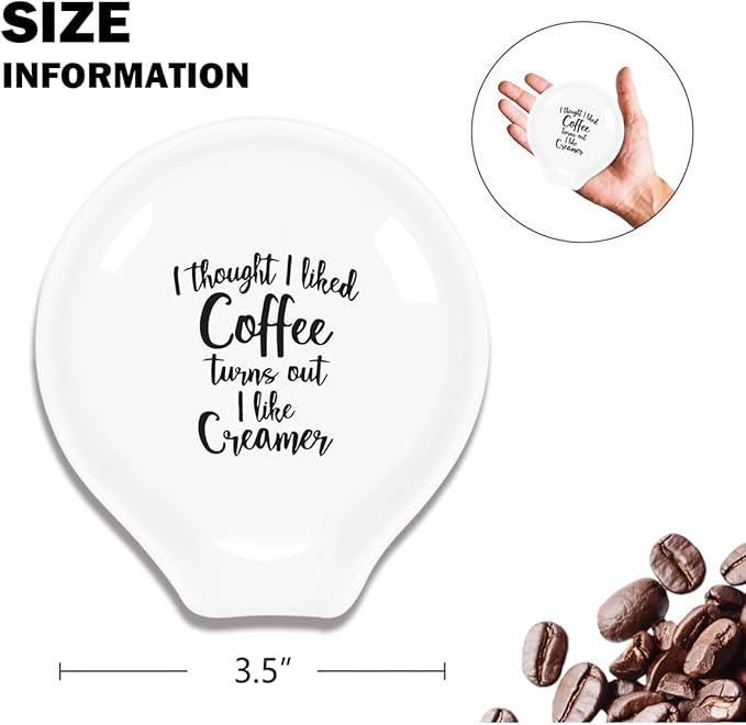 Funny Coffee Spoon Holder-Coffee Spoon Rest-Cafe Bar Station Accessories-I Thought I Liked Coffee Turns Out I Like Sign