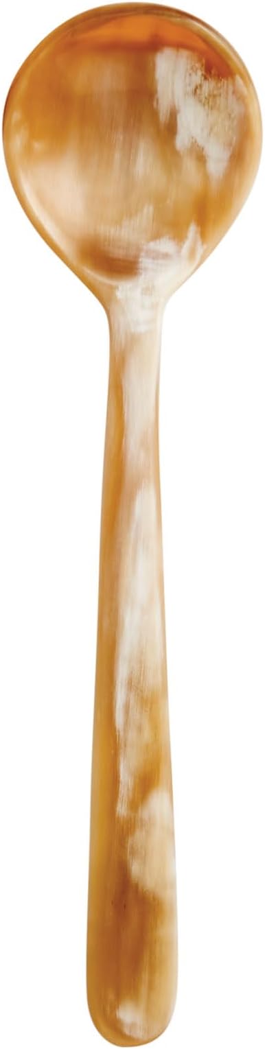 HIC Kitchen Salt Spice Tasting Spoon, Handcrafted in the United Kingdom, Responsibly Sourced Ankole Cow Horn, 3-Inch