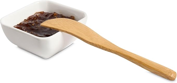 HIC Kitchen Reusable Charcuterie Serving Tools, Burnished Bamboo, 6-Piece Set