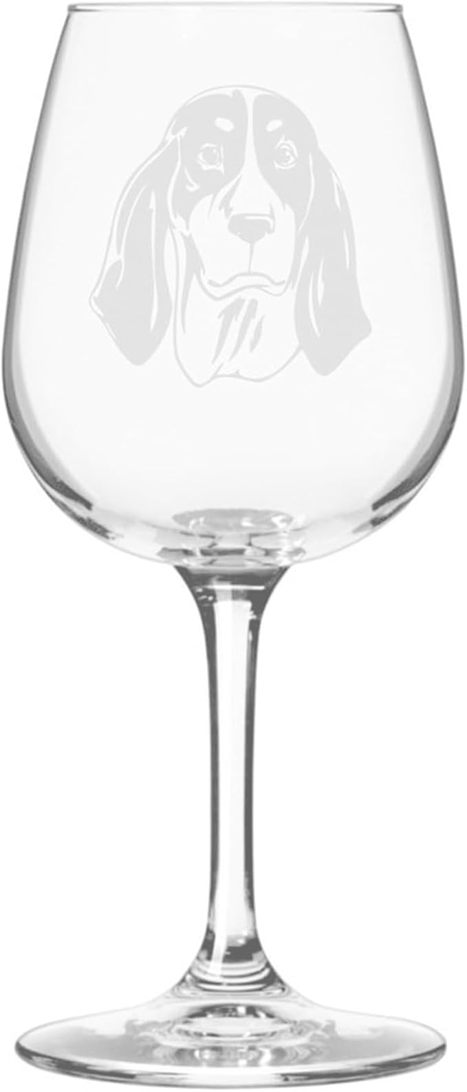Etched Laser Art Ariegeois Personalized Dog Themed Etched 12.75oz Wine Glass Custom Dog Breed Wine Glasses, Ideal for Pet Lovers, Unique Birthday Gift for Men & Women, Personalized Gift