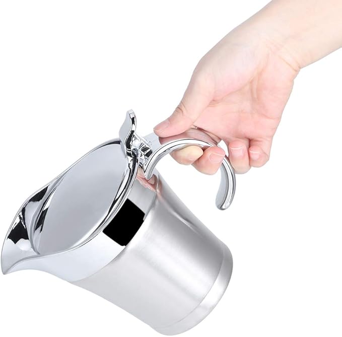 450ML Stainless Steel thermal Gravy Boat, 304 Stainless Steel Double Layer Insulation Flavor Sauce Pot Gravy Boat Serving Jug Kitchen Utensils For Tomato Sauce