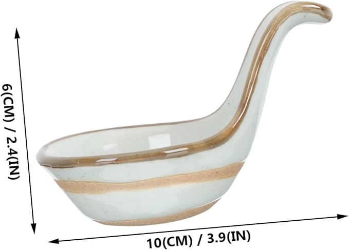 Cabilock 2pcs Creative Ceramic Sauce Dishes Caviar Spoon Seasoning Plate Truffle Flavored Bowl Material