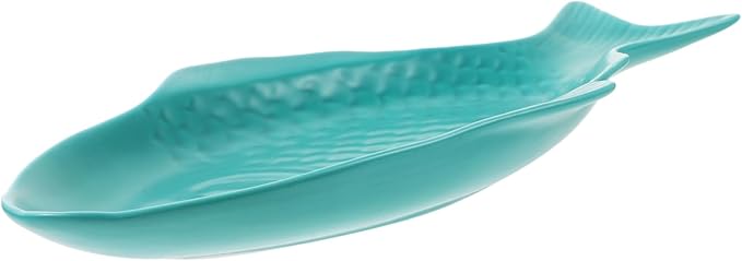 Unique Fish Shape Ceramic Plate Snack Storage for Dinnerware Fish Decor for Home