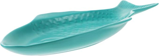 Unique Fish Shape Ceramic Plate Snack Storage for Dinnerware Fish Decor for Home