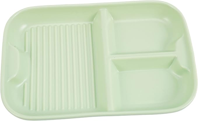 Cabilock Ceramic Breakfast Plate Separated Dinnerware for Boys and Girls Adults Ration Food Microwave Safe Dishwasher Safe