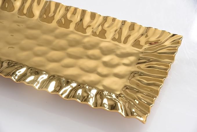 Pampa Bay Mascali D'oro Rectangular Tray, 15" x 7.5" x 1"