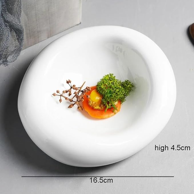 ULTRAWAVE Dinner Plate Ceramic Dinner Plates Cooking Dishes Simple Home Kitchen Solid Color Cutlery Pasta Plate Soup Basin Dessert Tray Dish Plates
