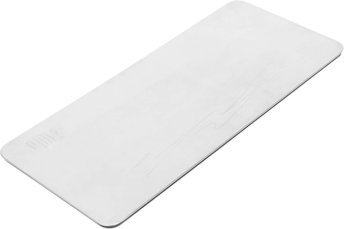 304 Stainless Steel Sushi Tray, Rectangle Serving Dish for Sushi Snacks Fruits Desserts, Multi - Purpose Food Plate with Non - Slip Silicone Base, Elegant Silver Tray for Home Cafe (304 Thickened
