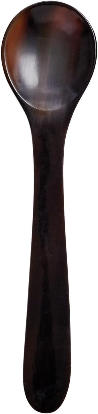 HIC Kitchen Caviar Spoon, Handcrafted in the United Kingdom, Responsibly Sourced Ankole Cow Horn, 3-Inch