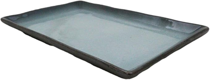 Ebros Gift Blue Sky Stars Artistic Seikai Porcelain Collection Dinnerware Serveware Kitchenware Set Asian Japanese Dining Restaurant Supply (Pack Of 5 Rectangular Sushi Plates 7.75" L)
