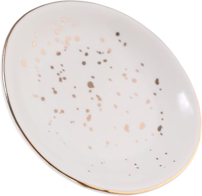 Ceramic Pasta Plate Nordic Style Irregular round Food Serving Plate White Speckled Design for Residential and Hospitality Appetizer Serving