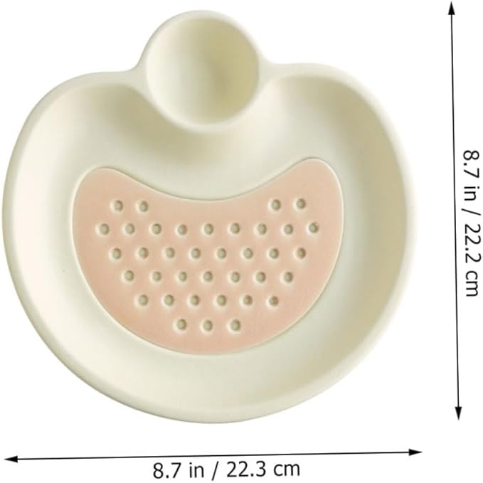 Cabilock Draining Sushi Plate Separated Plate Ceramic Food Holder Hotel Restaurant Use