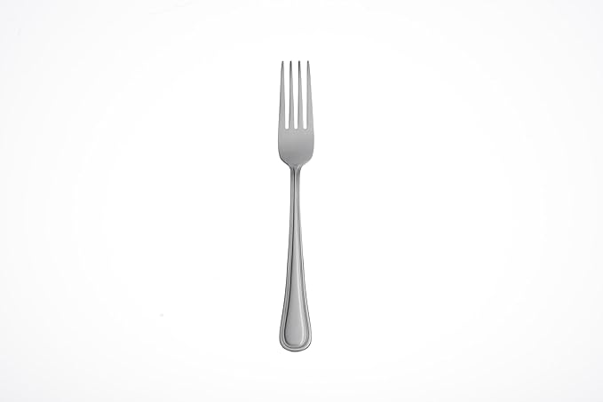 Oneida Silverware Set, Tress Everyday Flatware 8-Piece Dinner Forks Set, Service For 8, 18/0 Stainless Steel, Rust Resistant, Dishwasher Safe, Home And Kitchen Utensils (Silver, 8 Piece)