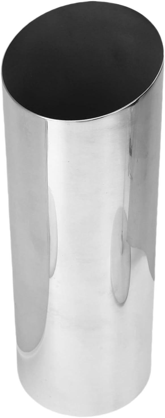 Small vases, mini Tulip vase Set, Silver Stainless Steel Slanted Rim Modern vases, Suitable for Tulips, Pampas Grass, Orchids, Roses