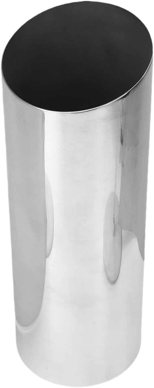 Small vases, mini Tulip vase Set, Silver Stainless Steel Slanted Rim Modern vases, Suitable for Tulips, Pampas Grass, Orchids, Roses