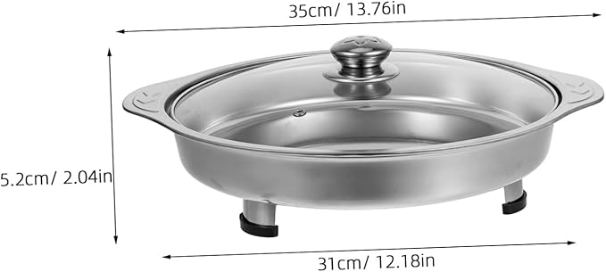 DECHOUS Stainless Steel Tiered Serving Tray Silver Decorative Party Food Holder