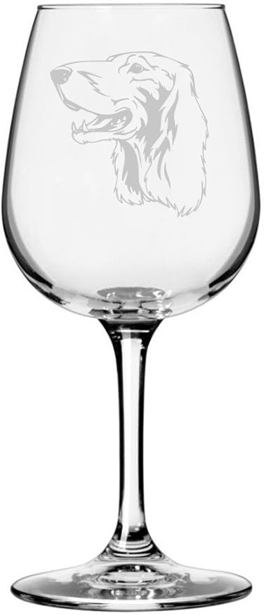 Irish Setter Dog Personalized Custom Themed Etched 12.75oz Wine Glass