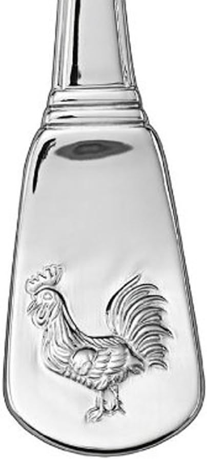 Cuisinart CFE-01-FR20 40-Piece Stainless Steel Flatware Set – French Rooster Pattern, Heavy-Gauge Handcrafted Silverware, Dishwasher Safe