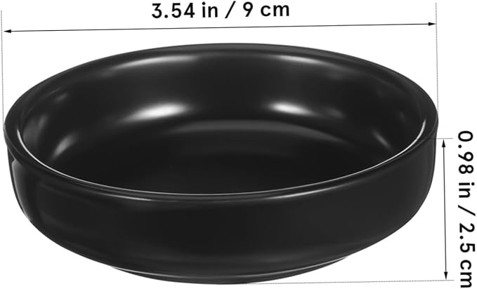 DECHOUS 6pcs Ceramic Dipping Dishes Japanese Style Appetizer Plates for Sushi Sauces and Snacks Elegant Serving Bowls for Condiments and Desserts and Easy to Clean