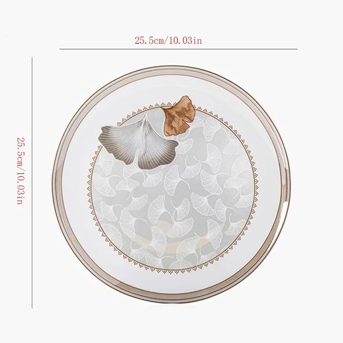 Dessert Plates Simple and Exquisite Ceramic Dinner Plate, Home High-end Tableware Dinner Tableware