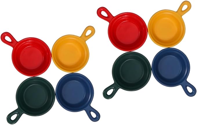 Alipis 4pcs Japanese Style Appetizer Plates Creative Ceramic Snack Holders for Dipping Sauce Versatile Condiment Containers Dessert Trays for Home Restaurant Use