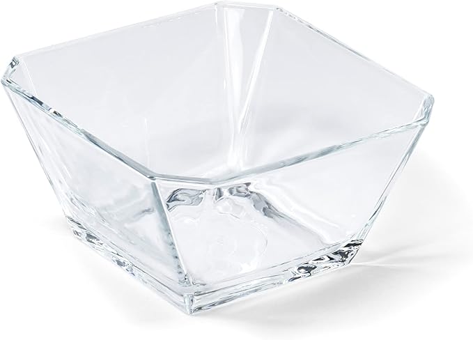 Red Co. London 10.25 Oz Tapered Clear Glass Mini Serving Bowl Set of 6 for Desserts, Snacks, Sauces