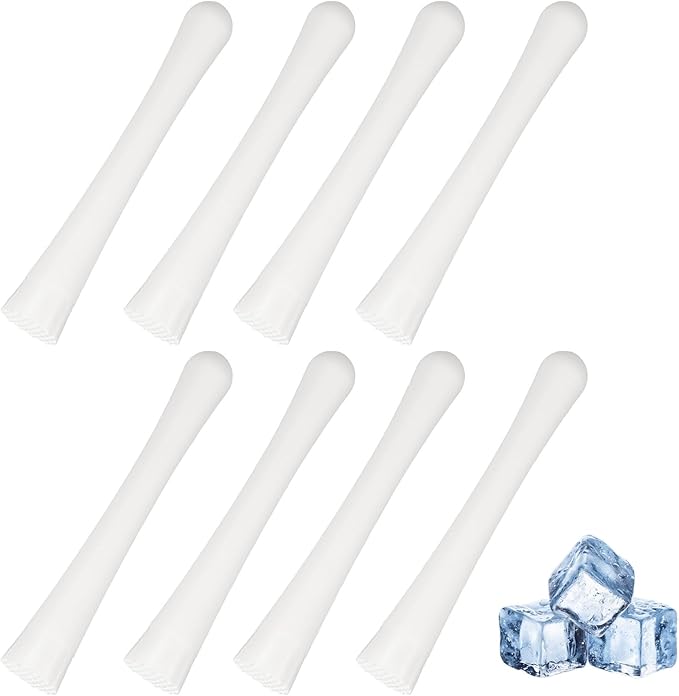 uxcell 8 Pcs Cocktail Muddler, 8 Inch PP Drink Muddler Bar Accessories Tools Ice Crusher for Home Party Cocktail Fruit Drinks, White (Thick)