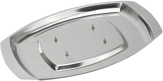 MasterClass Spiked Carving Tray, Stainless Steel, Silver, 38 x 26.5cm