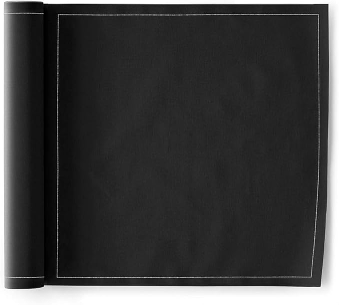 Cotton Dinner Napkin - 12.6 x 12.6 in - 12 units per roll - Black