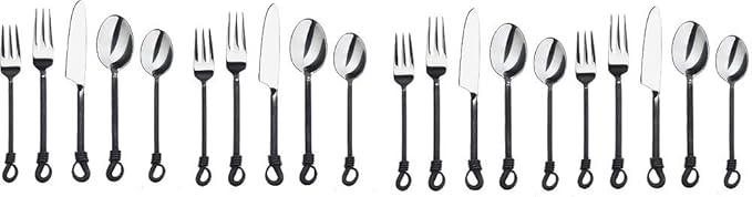 Twist and Shout Stainless Steel Flatware Set Service for Persion (4 Set)
